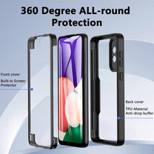 Načítať obrázok do zobrazovača galérie, 360° Full Body Case Black Ochranný Kryt pre Samsung Galaxy A54
