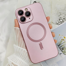 Načítať obrázok do zobrazovača galérie, Camera Lens Protect MagSafe Silicone Case Pink Ochranný Kryt pre iPhone 12 Pro
