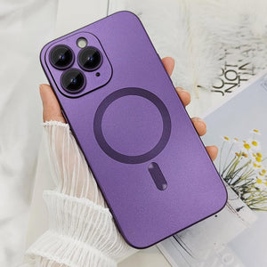 Camera Lens Protect MagSafe Silicone Case Purple Ochranný Kryt pre iPhone 12 Pro