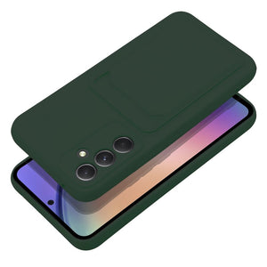 Card Wallet Green Ochranný Kryt pre Samsung Galaxy A54 5G