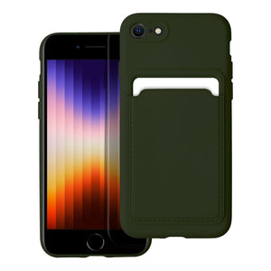 Card Air Bag Case Green Ochranný Kryt pre iPhone 7/8/SE2020