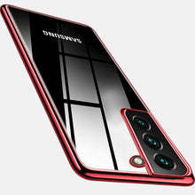 Načítať obrázok do zobrazovača galérie, Luxury Plate Case Red Ochranný Kryt pre Samsung Galaxy S21 5G

