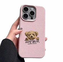 Načítať obrázok do zobrazovača galérie, Teddy Bear Light Pink Ochranný Kryt pre iPhone 14

