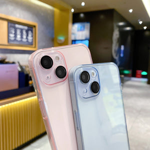 Slim Clear Camera Protect Pink Ochranný Kryt pre iPhone 14