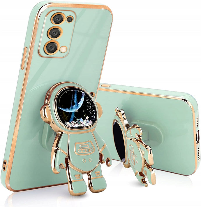 Lighting Astronaut Case Mint Ochranný Kryt pre Samsung Galaxy A54 5G