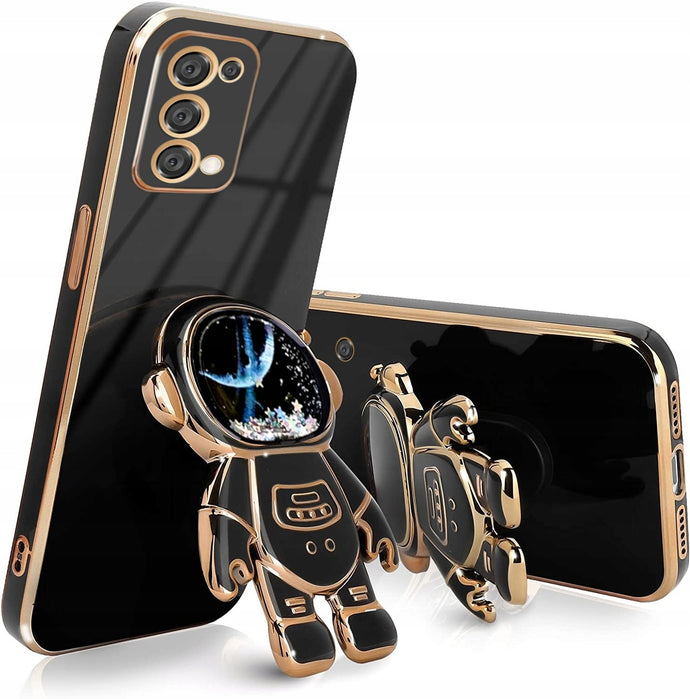 Lighting Astronaut Case Black Ochranný Kryt pre Samsung Galaxy A54 5G