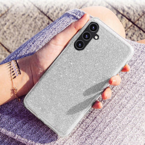 Glitter Silver Ochranný Kryt pre Samsung Galaxy A54 5G