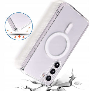 Clear MagSafe Magnetic Case Ochranný Kryt pre Samsung Galaxy S23