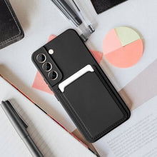 Načítať obrázok do zobrazovača galérie, Card Wallet Black Ochranný Kryt pre Samsung Galaxy S22 Plus
