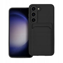Načítať obrázok do zobrazovača galérie, Card Wallet Black Ochranný Kryt pre Samsung Galaxy S22 Plus
