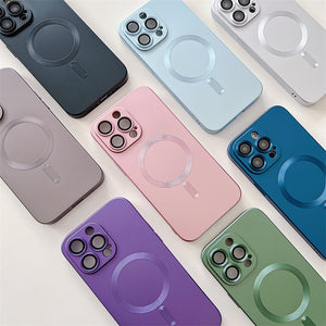 Camera Lens Protect MagSafe Silicone Case Purple Ochranný Kryt pre iPhone 11