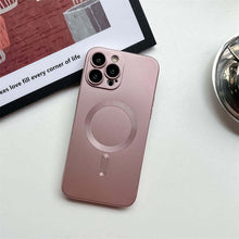 Načítať obrázok do zobrazovača galérie, Camera Lens Protect MagSafe Silicone Case Pink Ochranný Kryt pre iPhone 12 Pro
