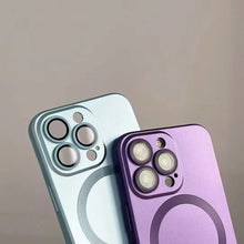 Načítať obrázok do zobrazovača galérie, Camera Lens Protect MagSafe Silicone Case Purple Ochranný Kryt pre iPhone 12 Pro
