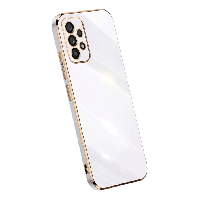 Luxury Lighting White-Gold Ochranný Kryt pre Samsung Galaxy A12
