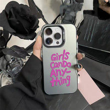 Načítať obrázok do zobrazovača galérie, Girls Can Do Anything Case Black Ochranný Kryt pre iPhone 15 Pro
