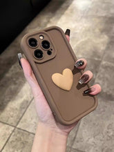 Načítať obrázok do zobrazovača galérie, Heart Brown 3D Case Ochranný Kryt pre iPhone 14 Pro Max
