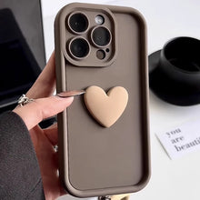 Načítať obrázok do zobrazovača galérie, Heart Brown 3D Case Ochranný Kryt pre iPhone 14 Pro Max
