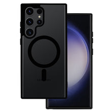 Načítať obrázok do zobrazovača galérie, Matt MagSafe Black Magnetic Case Ochranný Kryt pre Samsung Galaxy S23 Ultra
