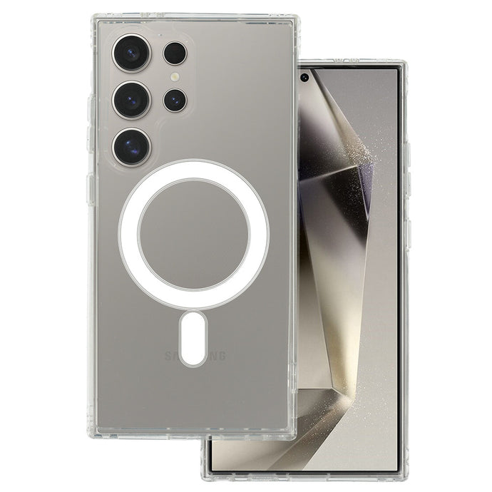 Clear MagSafe Magnetic Case Ochranný Kryt pre Samsung Galaxy S23 Ultra