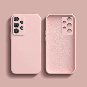Premium Silicone Case Pink Ochranný Kryt pre Samsung Galaxy A52 / A52 5G / A52s