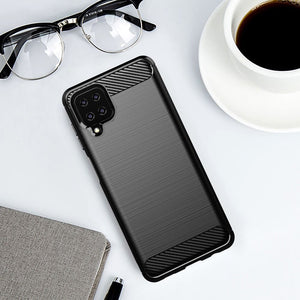Carbon Black Ochranný Kryt pre Samsung Galaxy A12