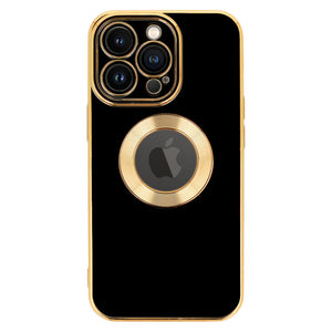 Shockproof Case Gold-Black Ochranný Kryt s ochranou fotoaparátu pre iPhone 14 Pro