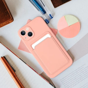 Card Air Bag Case Pink Ochranný Kryt pre iPhone 12