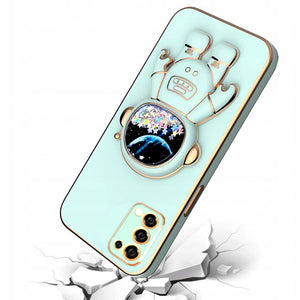 Lighting Astronaut Case Mint Ochranný Kryt pre Samsung Galaxy A54 5G