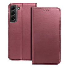 Načítať obrázok do zobrazovača galérie, Magnetický Knižkový kryt Burgundy pre Samsung Galaxy A55

