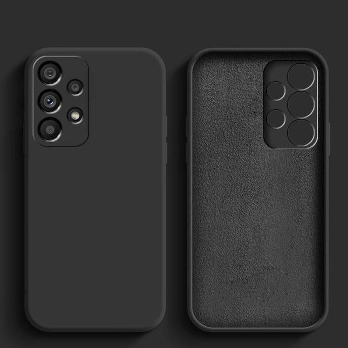 Premium Silicone Case Black Ochranný Kryt pre Samsung Galaxy A52 / A52 5G / A52s