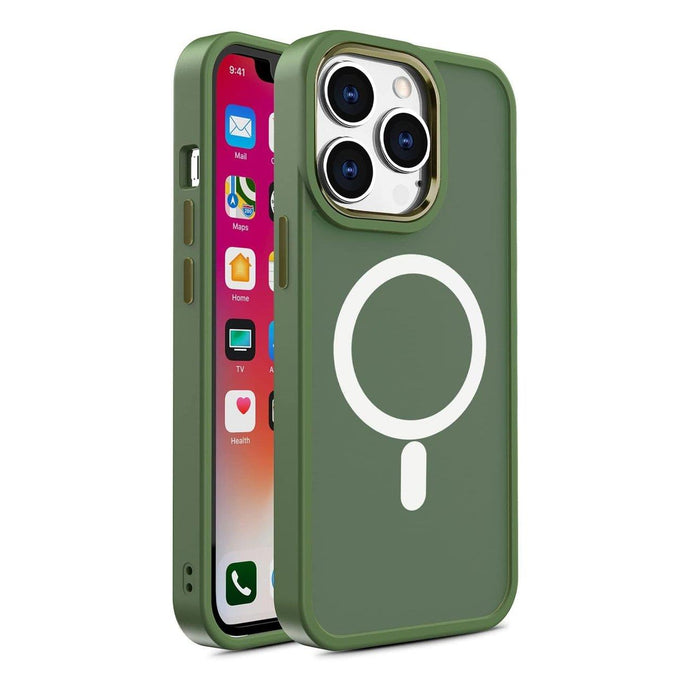 Matte MagSafe Case Green Ochranný Kryt pre iPhone 14 Pro Max