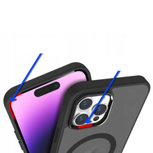 Načítať obrázok do zobrazovača galérie, Matte MagSafe Case Black Ochranný Kryt pre iPhone 15 Pro Max

