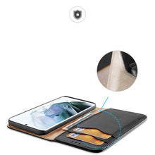 Načítať obrázok do zobrazovača galérie, Dux Ducis Skin X2 Black Ochranný Knižkový Kryt pre Samsung Galaxy S22 Ultra

