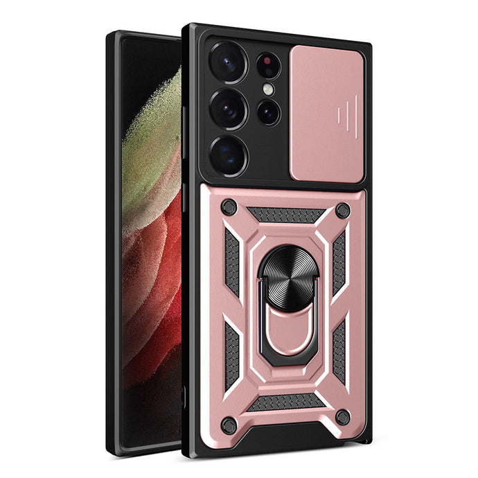 Hybrid Camshield Rugged Case Pink Ochranný Kryt pre Samsung Galaxy S23 Ultra