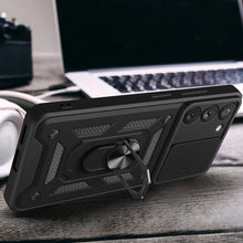 Načítať obrázok do zobrazovača galérie, Hybrid Camshield Rugged Case Black Ochranný Kryt pre Samsung Galaxy S23
