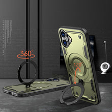 Načítať obrázok do zobrazovača galérie, Magsafe Ring Hybrid Armor Green Ochranný Kryt pre iPhone 16
