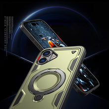 Načítať obrázok do zobrazovača galérie, Magsafe Ring Hybrid Armor Green Ochranný Kryt pre iPhone 16
