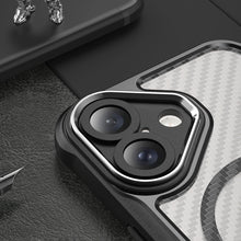 Načítať obrázok do zobrazovača galérie, MagSafe Carbon look Case Black Ochranný Kryt pre iPhone 16
