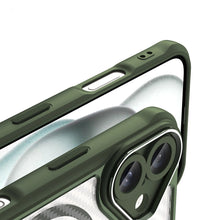 Načítať obrázok do zobrazovača galérie, MagSafe Carbon look Case Green Ochranný Kryt pre iPhone 16
