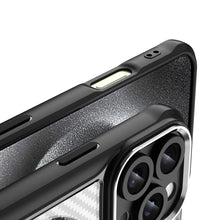 Načítať obrázok do zobrazovača galérie, MagSafe Carbon look Case Black Ochranný Kryt pre iPhone 16 Pro Max
