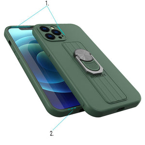 Ring Silicone Case Green pre iPhone 12 Mini