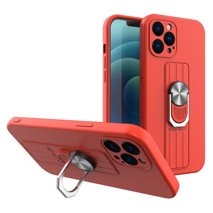 Ring Silicone Case Red pre iPhone 12 Mini