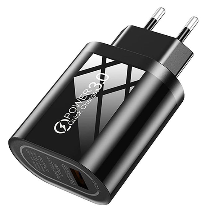 Power Quick Charge Sieťový adaptér BLACK USB 3.0