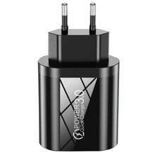 Načítať obrázok do zobrazovača galérie, Power Quick Charge Sieťový adaptér BLACK USB 3.0
