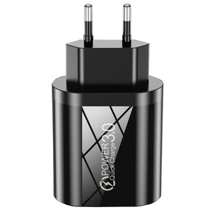 Power Quick Charge Sieťový adaptér BLACK USB 3.0