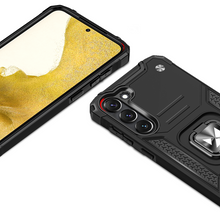 Načítať obrázok do zobrazovača galérie, Premium Ring Armor Rugged Case Black pre Samsung Galaxy S23

