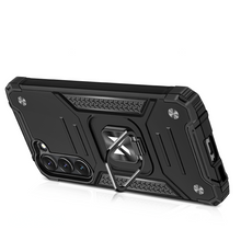 Načítať obrázok do zobrazovača galérie, Premium Ring Armor Rugged Case Black pre Samsung Galaxy S23

