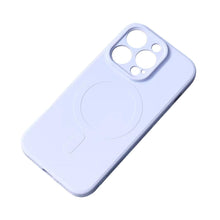 Načítať obrázok do zobrazovača galérie, MagSafe Silicone Case Violet Ochranný Kryt pre iPhone 15 Pro Max
