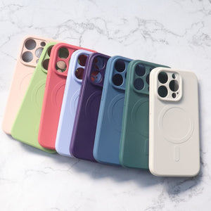 MagSafe Silicone Case Beige Ochranný Kryt pre iPhone 14
