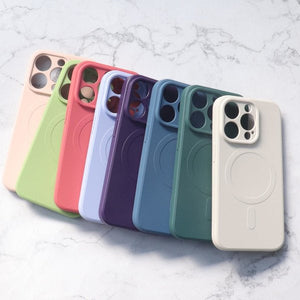 MagSafe Silicone Case Blue Ochranný Kryt pre iPhone 15 Pro Max